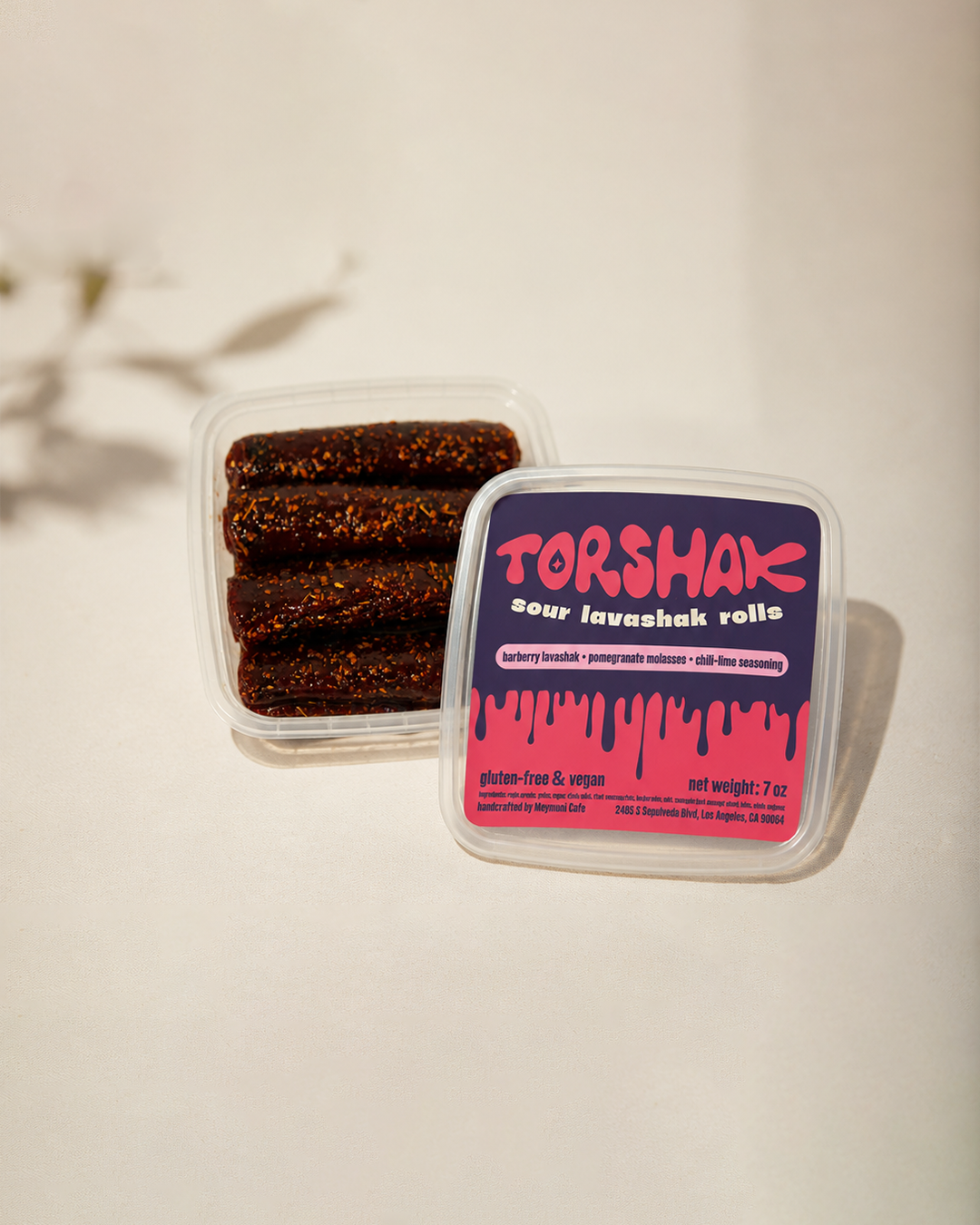 TORSHAK: Barberry Lavashak Rolls (Pack of 4)